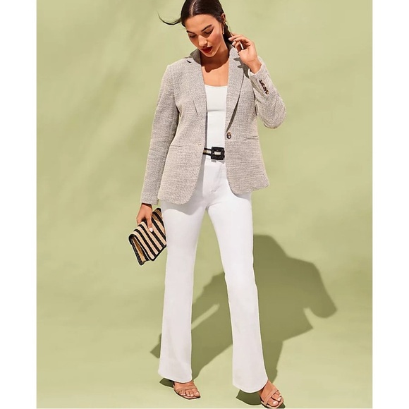 Ann Taylor White Slim Boot Jean - Picture 4 of 16